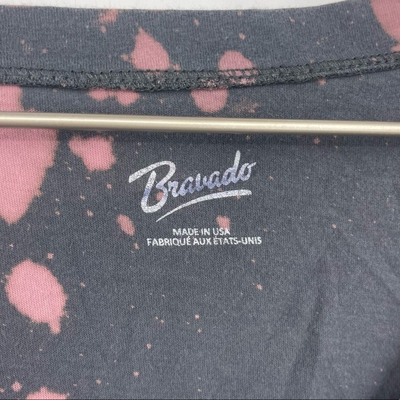 Bravado The Doors Custom Bleach Splatter Reverse Dyed Graphic Tee SZ L - Picture 3 of 6